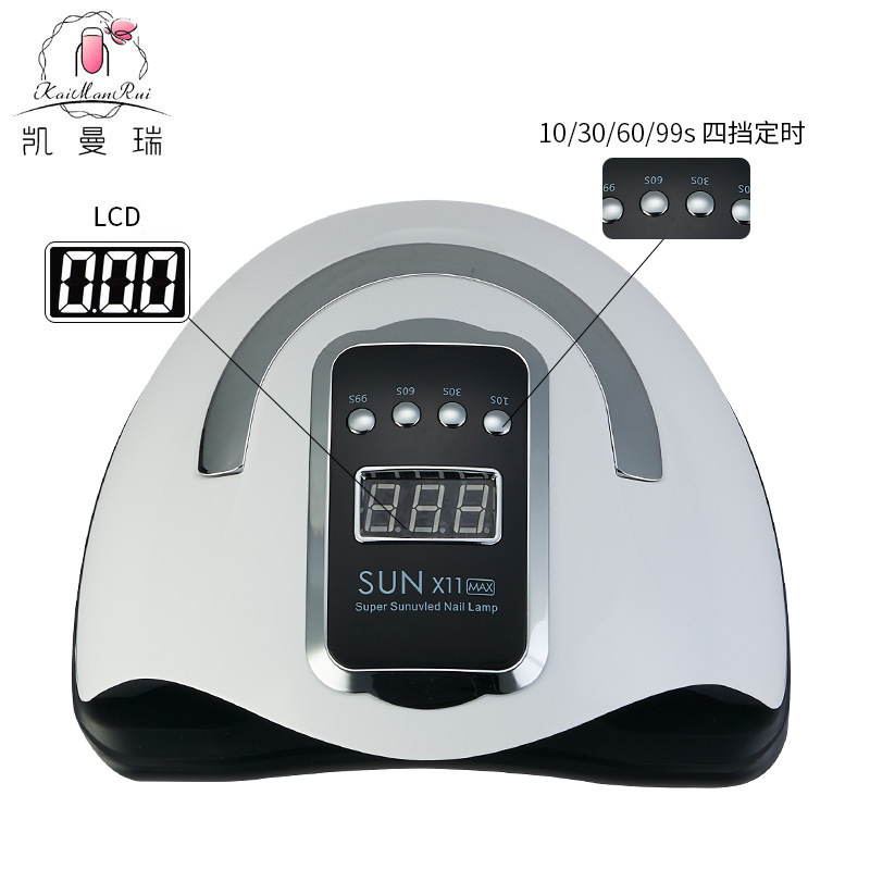 Sun x11max lámpara de fototerapia inteligente de alta potencia con manita máquina de fototerapia de manicura lámpara de manicura especial transfronteriza