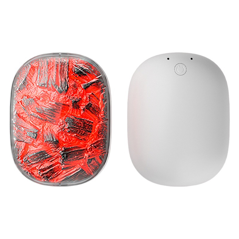 Nueva llama mano calentador carga dos en uno dinámico carbón fuego lámpara caliente bebé invierno regalo al por mayor