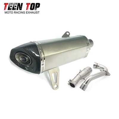 Exhaust manifold: Pipe Modification Xmax300 Scorpio Carbon - titanium-front-section-titanium-tail-section