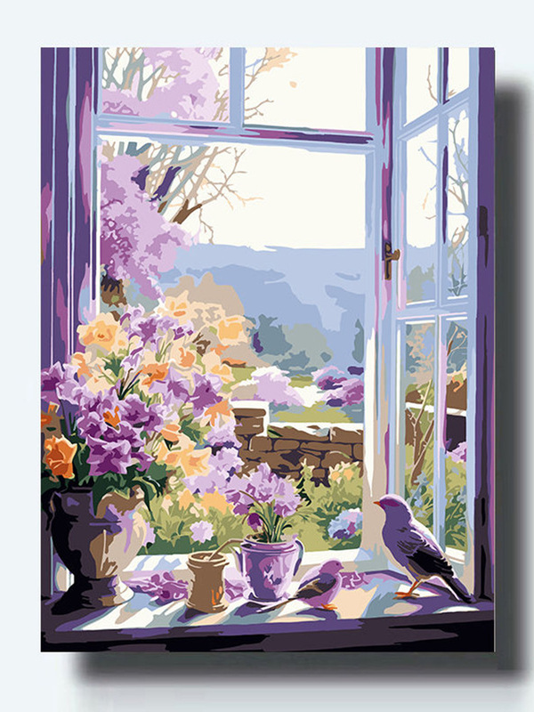 Girl's Heart Flower Digital Oil Painting diy Filled Gourmet Handmade Niche Birthday Gift Room Decorative Painting