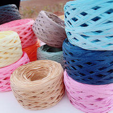 拉菲草线棉草纸草日本和纸线 夏天编帽子拉菲草帽 钩帽子钩包包颜