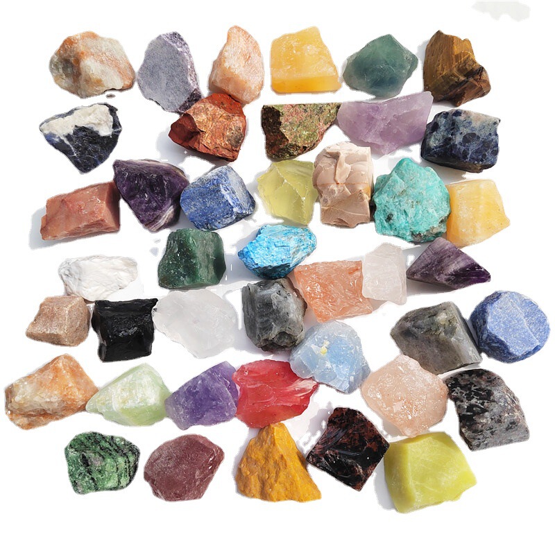 Wholesale natural crystal raw stone gem Amethyst Rose mixed mineral raw stone