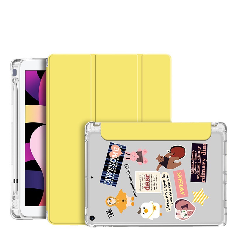 For iPad protective cover 2020 10.2 flat 9.7 soft case Air4 pen slot Pro10.5 inch mini solid color For iPad protective cover 2020 10.2 flat 9.7 soft case Air4 pen slot Pro10.5 inch mini solid color