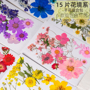 New Arrival Baffer Handmade DIY Material Bag Makeup Styling Personal Portrait Face Makeup Dried Flower Embossed Plant Specimen