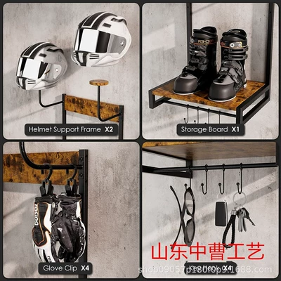 Motorcycle Helmet Bracket Home: Motosiklet dəbilqə rəfləri
