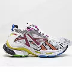 Putian Shoes Pure Original High Luxury Paris Runner Dad Shoes 7Th Generation Sports Shoes Distressed Retro Men's and Women's Trendy Lace-Up Shoes