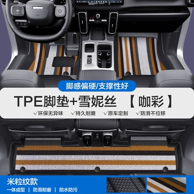 Modelə uyğun ayaqaltı: Plus, Xiaolong Max, F5, F7X - please-leave-a-message-or-note-the-model-year-when-placing-an-order-rice-grain-pattern-tpe-bag-threshold-mat-coffee-color-snowiness