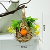 Bird's nest decoration simulation grass woven grass nest handmade outdoor small bird house outdoor pendant pendant coconut shell bird nest bird nest