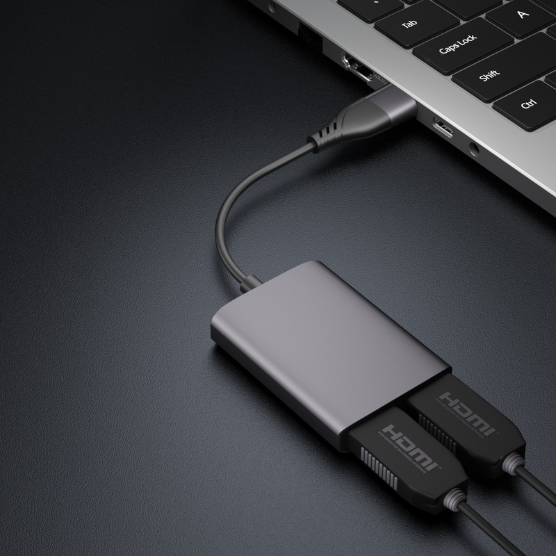 USB to dual HDMI multi-screen different display same screen different display high definition transmission docking station notebook expansion dock screen splitter USB to dual HDMI multi-screen different display same screen different display high definition transmission docking station notebook expansion dock screen splitter