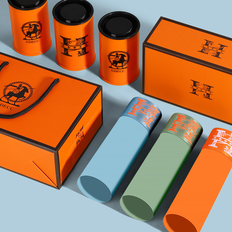 3-pack Men's Magnetic Technology Thermal Sensing Summer Ice Silk Breathable Thin Straight Leg Pants Gift Box Set