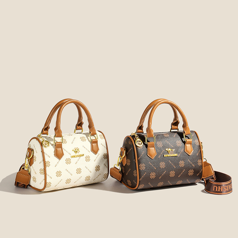 Bolso de mujer 2024 primavera moda bolso de Boston retro simple diario viaje mochila de hombro