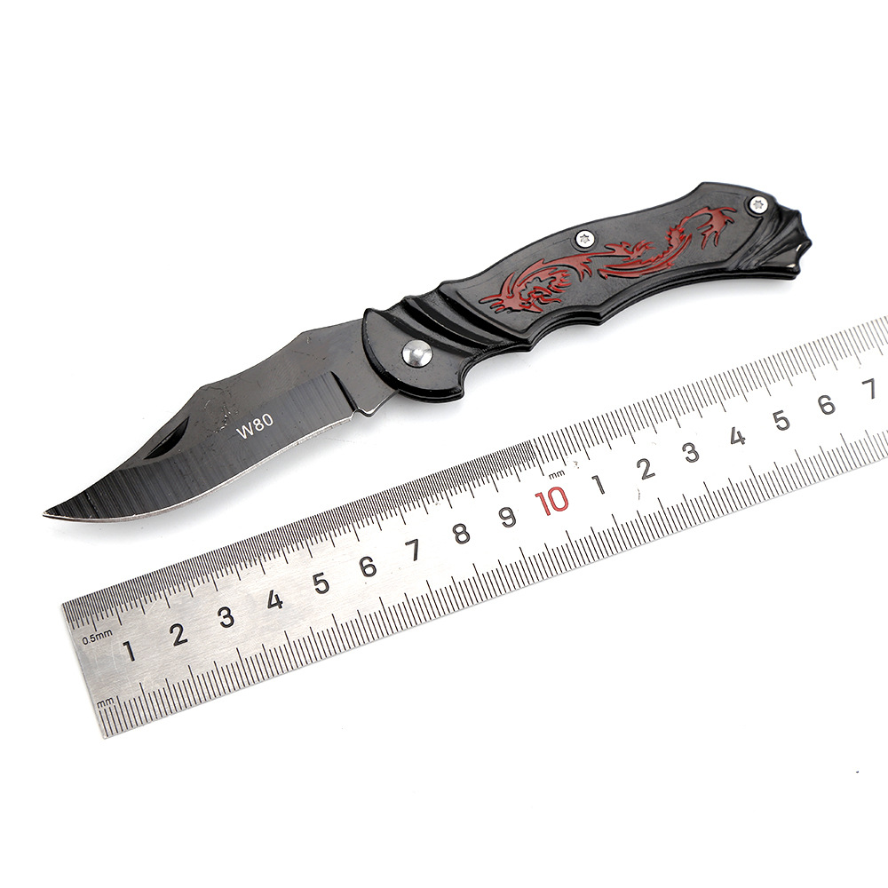 不锈钢户外折叠刀野营刀便携式迷你小刀随身水果削皮刀具现货批发