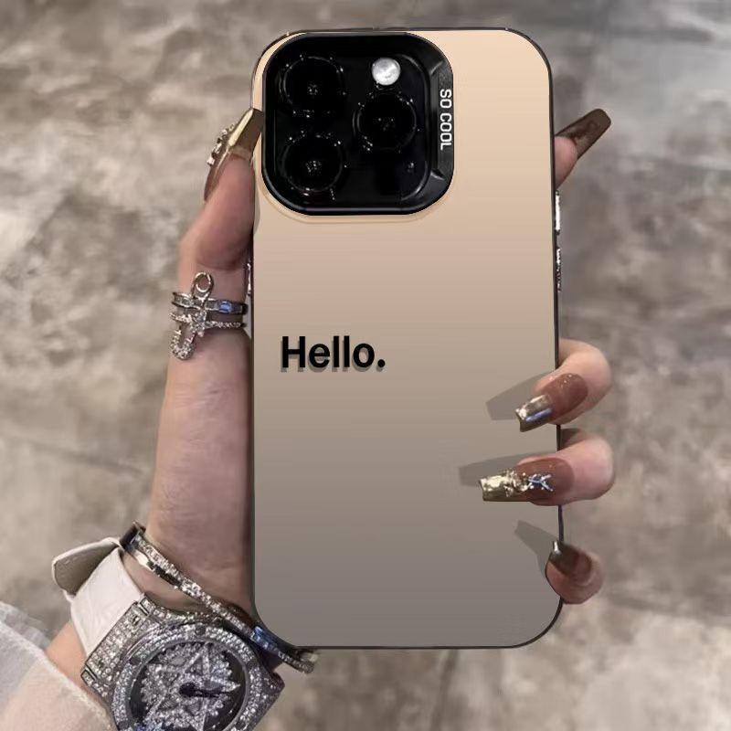 Hello Simple Phone Case Is Suitable for Apple 17/16Pro/15Promax Phone Cases 14Pro13 Premium Hello Simple Phone Case Is Suitable for Apple 17/16Pro/15Promax Phone Cases 14Pro13 Premium