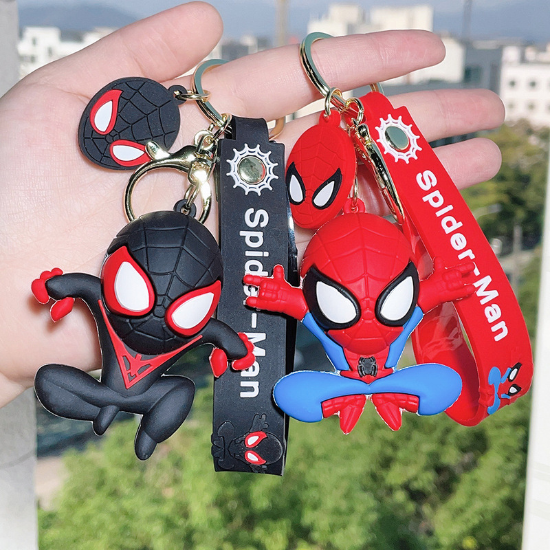 2025 Cartoon Marvel Extraordinary Good and Evil Spider-Man Keychain Pvc Silicone Pendant Car Pendant Wholesale 2025 Cartoon Marvel Extraordinary Good and Evil Spider-Man Keychain Pvc Silicone Pendant Car Pendant Wholesale