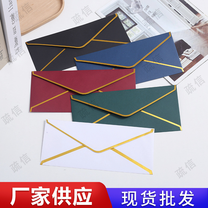 Explosions Cross-border Amazon Xiyin Western No. 5 Phnom Penh Color Gel Paper Envelope Letter Slip Gel Invitation Card Set
