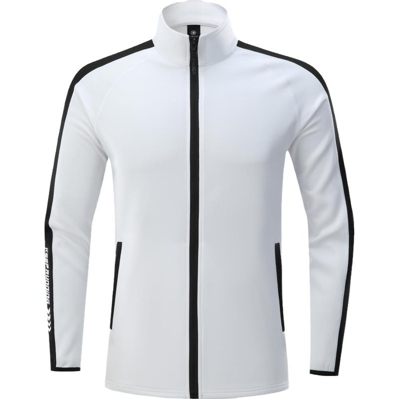 Primavera y otoño, estilo deportivo de cuello vertical con cremallera, cardigan de moda, chaqueta deportiva de punto, manga larga, cómoda y transpirable.