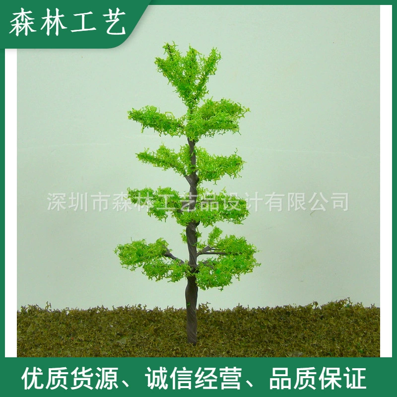 Песочный стол модель здания дерево аксессуары для микро ландшафта зеленая имитация растения ландшафтный дизайн декоративное проволочное дерево 154