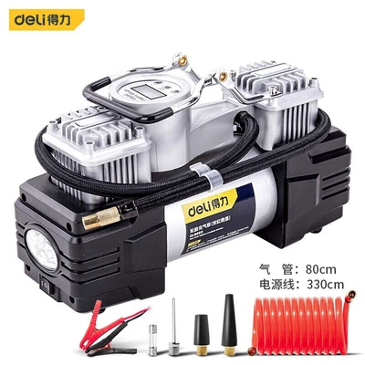Hava nasosu Preset Tire Pressure, Metal Dual - dual-30-cylinder-digital-display-preset-tire-pressure-air-pump-dl8060