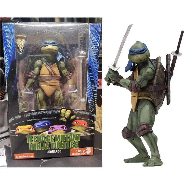 Фигурка NECA «Черепашки-ниндзя» 1990 (версия из фильма) ограниченное издание, 7‑дюймовая подвижная фигурка