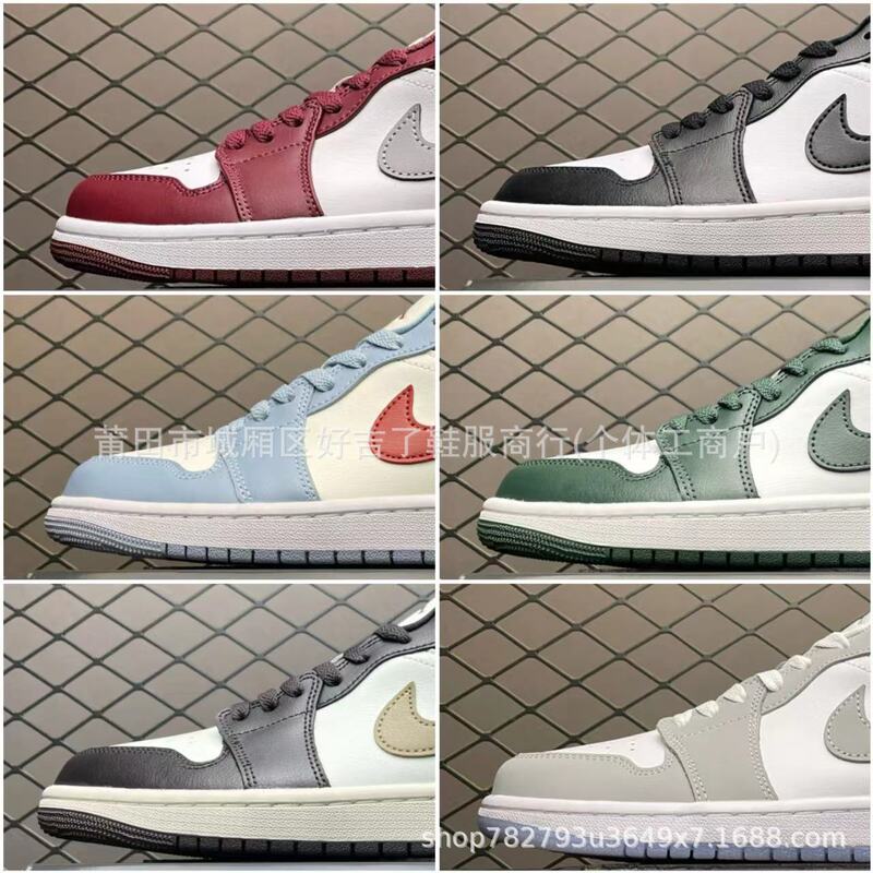 Putian pure original aj1 low coffee brown dragon year shadow gray black and white panda shoes for men and women casual sneaker Putian pure original aj1 low coffee brown dragon year shadow gray black and white panda shoes for men and women casual sneaker