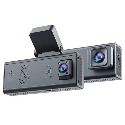 Cross-Border High-Definition Gps Vehicle Monitoring Camera Binocular Panoramic Infrared Night Vision Parking Recorder Dual Camera (Vehicle camera) - st-cc09-gps-european-version