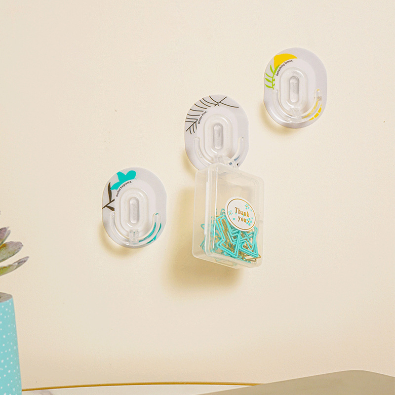 Xiangjia divertido gancho transparente sin costuras detrás de la puerta gancho pegajoso gancho fuerte gancho de plástico multifuncional