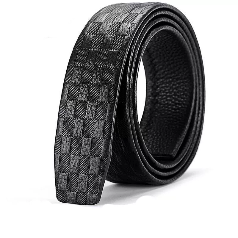 Men's leather buckle, trousers, waist belt, cowhide