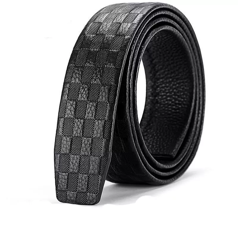 Men's leather buckle, trousers, waist belt, cowhide