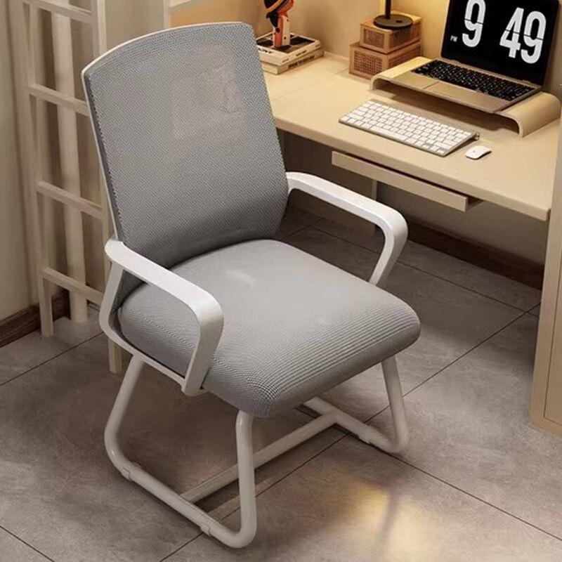 Comfortable Sedentary Computer Chair for Office Workers, Modern Simple Student Study Chair with Backrest