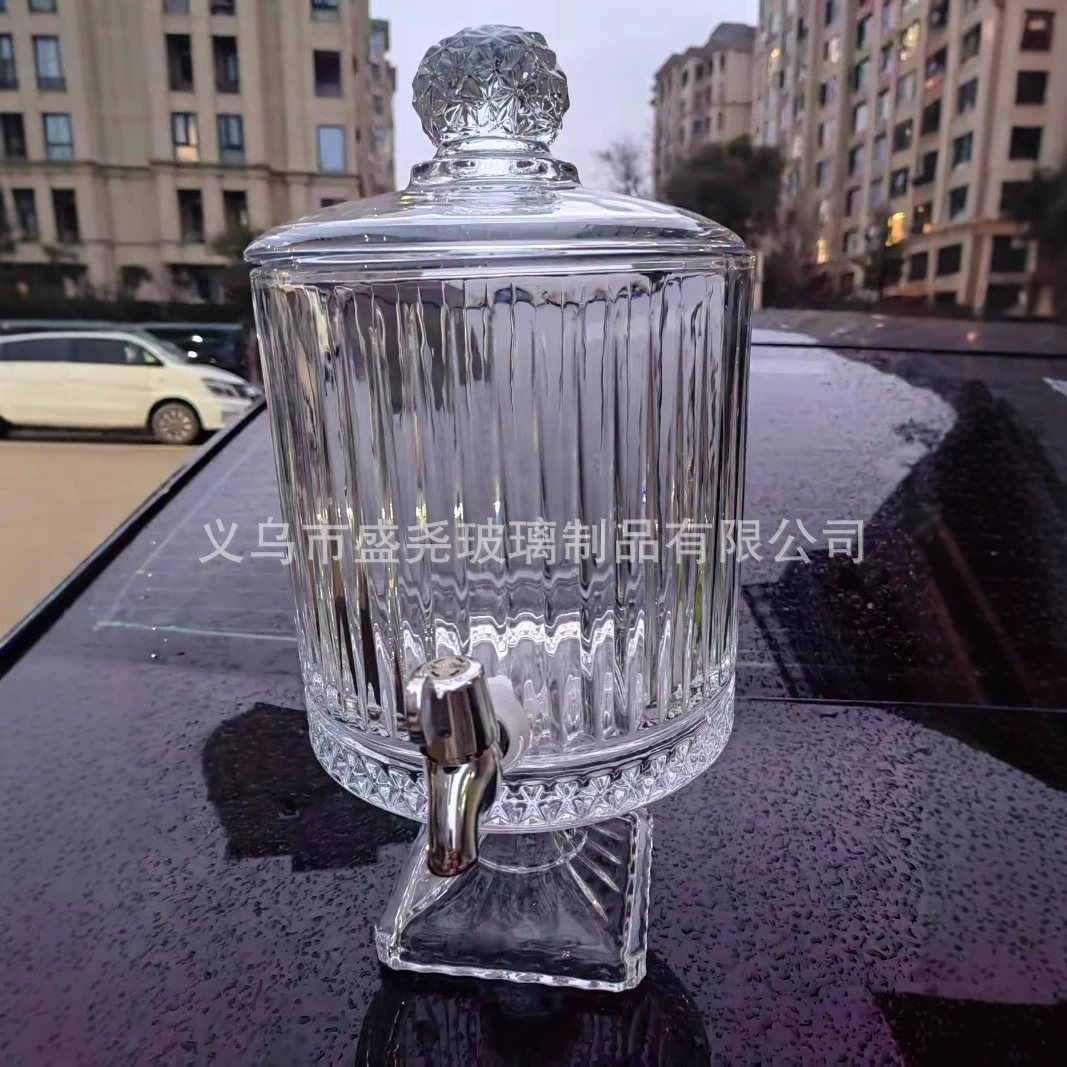 Заводской соковый бак, бочка для пива 4,5 л, большая ёмкость с краном, рельефный соковый бак, ёмкость для холодной воды с крышкой