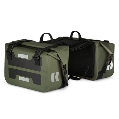 Motorcycle Outdoor Long-distance Riding Large Motorcycle Safety Supplies - army-green-saddlebag