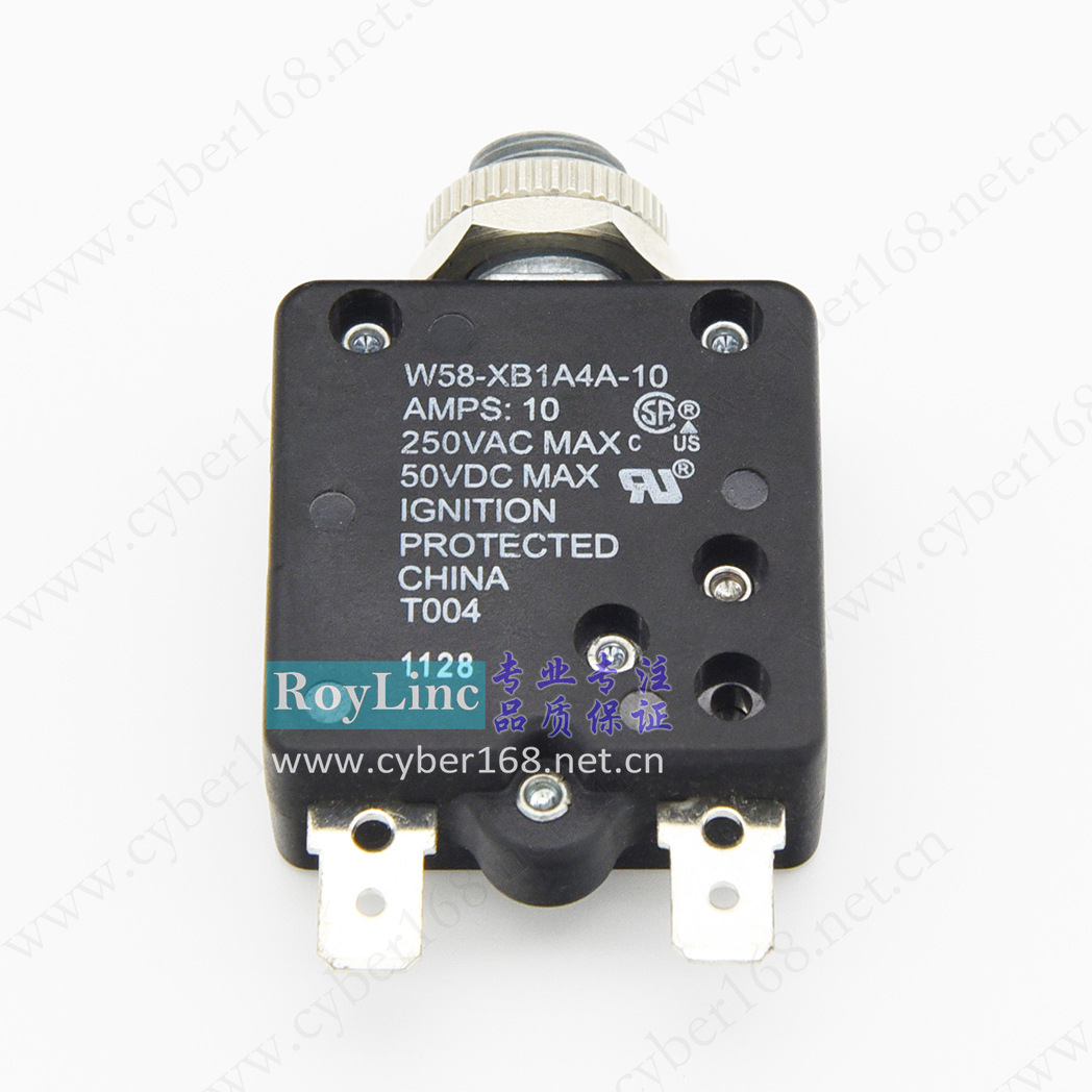 Tyco W58-XB1A4A-10 10A 1-1393249-7 UL CSA 1-30A 热敏式断路器