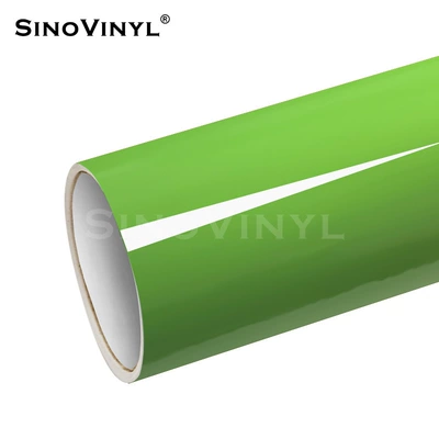 Body Air-Release Advertising Sticker, Lettering — Automotive Film - 15228-m-bright-apple-green