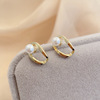 Silver needle, universal earrings, silver 925 sample, internet celebrity, wholesale