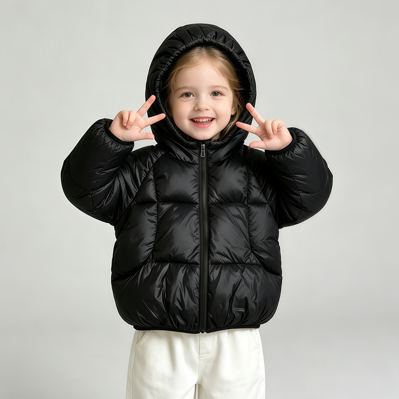 2026 nuevo abrigo de invierno para niños ropa de algodón de invierno ligera y delgada ropa de algodón de invierno gruesa ropa de algodón corta