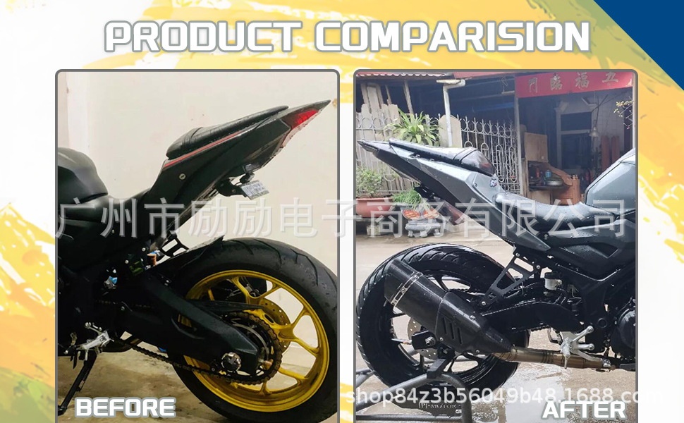 Suitable for Yamaha Yzf-R3 R25 Mt-03 Mt-25 Modified Rear Pedal Bracket Exhaust Pipe Hanger Accessories