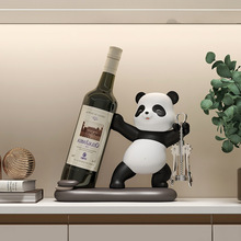 源头厂家熊猫红酒架酒杯架酒柜电视柜装饰品新房乔迁送礼工艺品