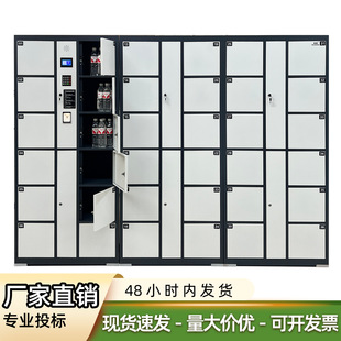 超市电子存包柜商场储物柜微信按键人脸识别存放柜智能存包柜-阿里巴巴
