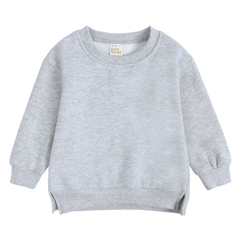 AliExpress Wish Осенняя детская южнокорейская детская одежда для мальчиков и девочек, Однотонный свитер с круглым вырезом и длинными рукавами, детский брендовый Топ Tide