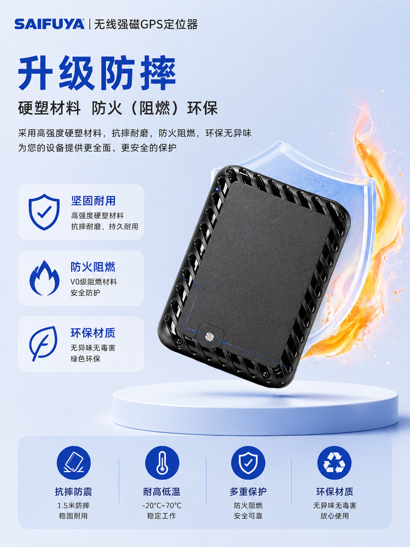Yunzhixing 4G Wireless Beidou GPS Locator for Overseas Vehicles, Anti-Loss Device for Cars and Motorcycles, Rechargeable, Strong Magnetic Positioning