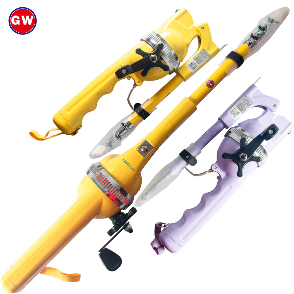 光威钓得乐二代便携式伸缩路亚竿海竿儿童旅行超短可折叠鱼竿套装