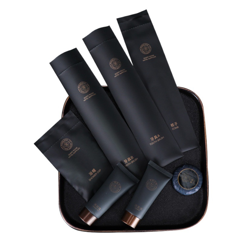Wholesale Star Hotel Supplies Disposable Toothbrush with Toothpaste High-End Hotel and B&B Home Toiletry Set Simple
