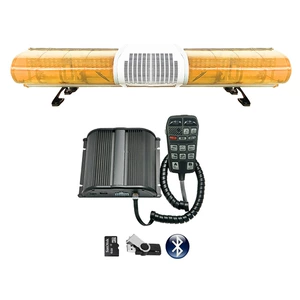 High-power LED warning strobe light 1.2m Strobe light 1003H + speaker + Bluetooth MP3 siren 285R9