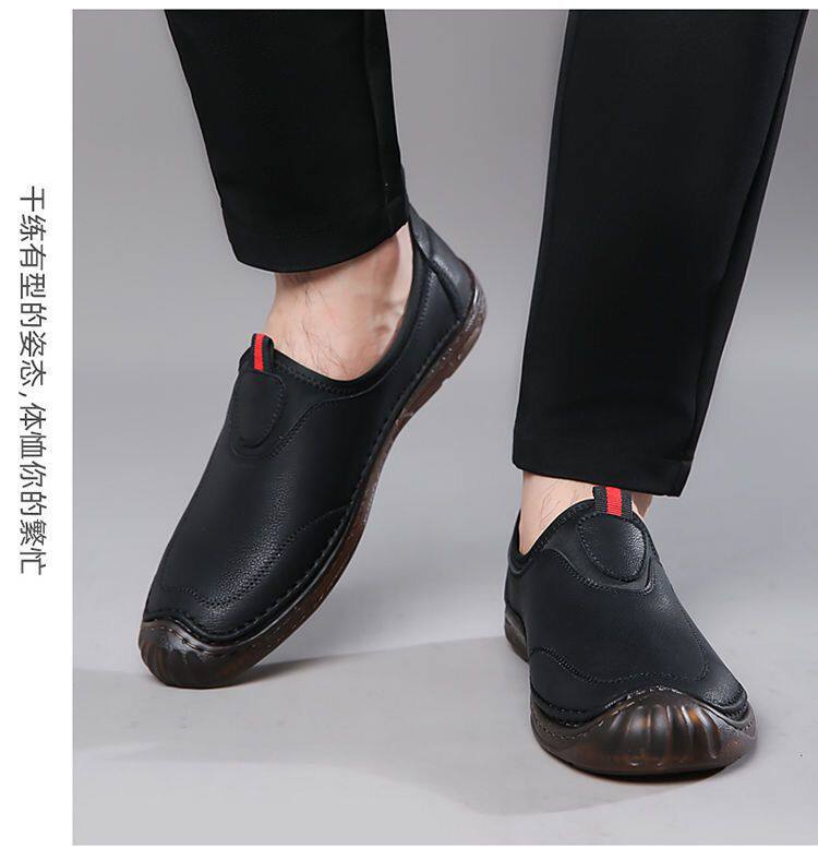 Giày lười nam da đế mềm kiểu Anh dễ phối đồ, gót thấp 1–3 cm — GX6651 Màu nâu, GX6651 màu xám, GX6651 màu đen chi tiết 18
