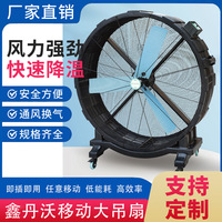 源头工厂车间仓库用工业强劲风力移动工业大风扇手推可移动大风扇