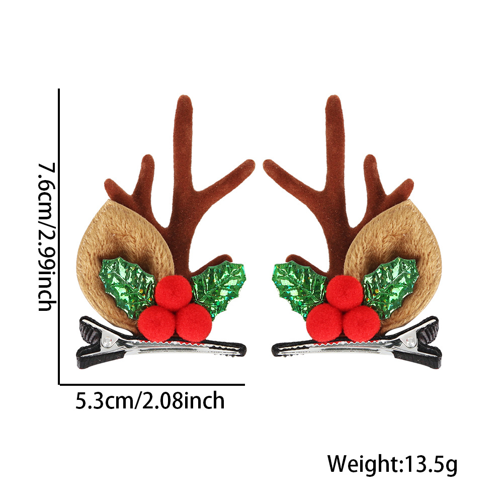 Cruzar la frontera Nueva horquilla de Navidad decoración del Partido de regalo de Navidad corbata de pico de pato clip arco campana clip