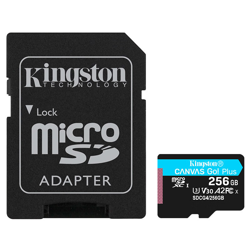 Kingston SDCG3 TF 64G 128G 256G U3 4K UAV deportes Cámara tarjeta de memoria lectura 170m