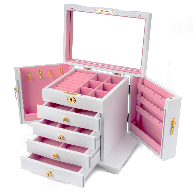 Upgraded five-layer full lock—this white (pink lining)