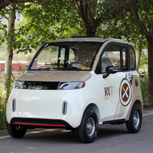 电动四轮车家用新能源小型封闭油电两用女士上班成年人电瓶代步车