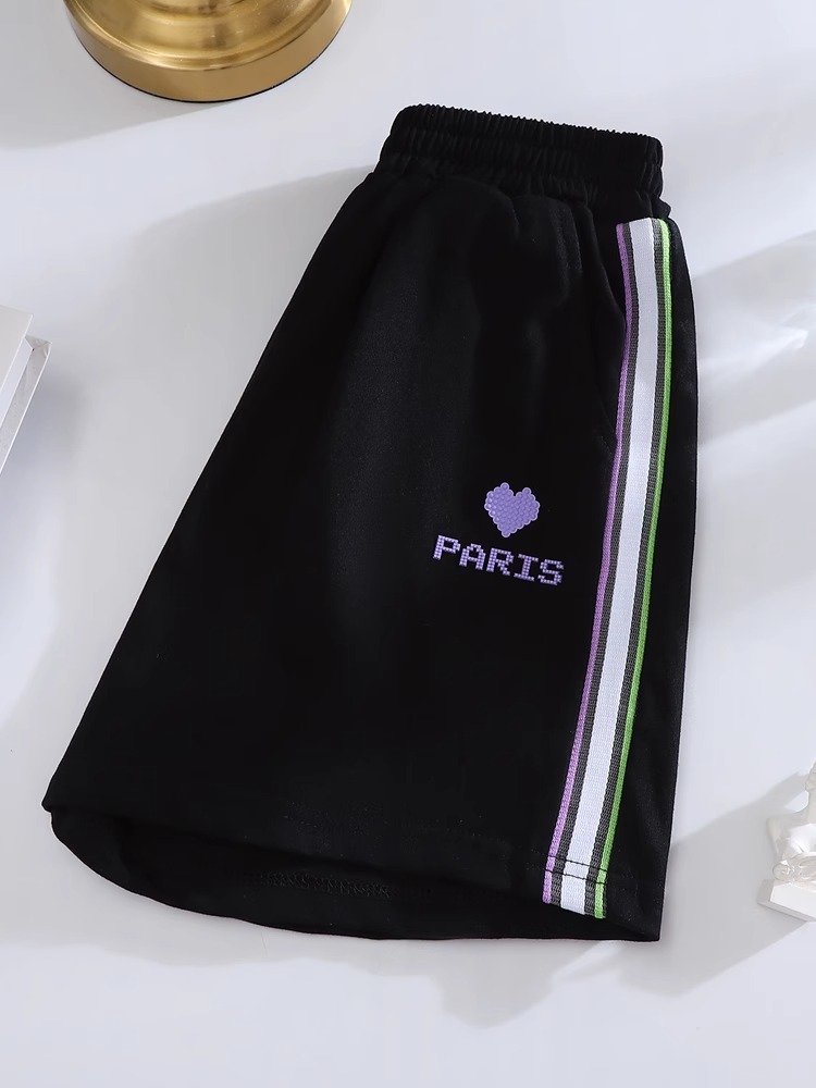 Mädchen Freizeitsportshorts Für Den Sommer, Bequeme Weithosen_voghion.com